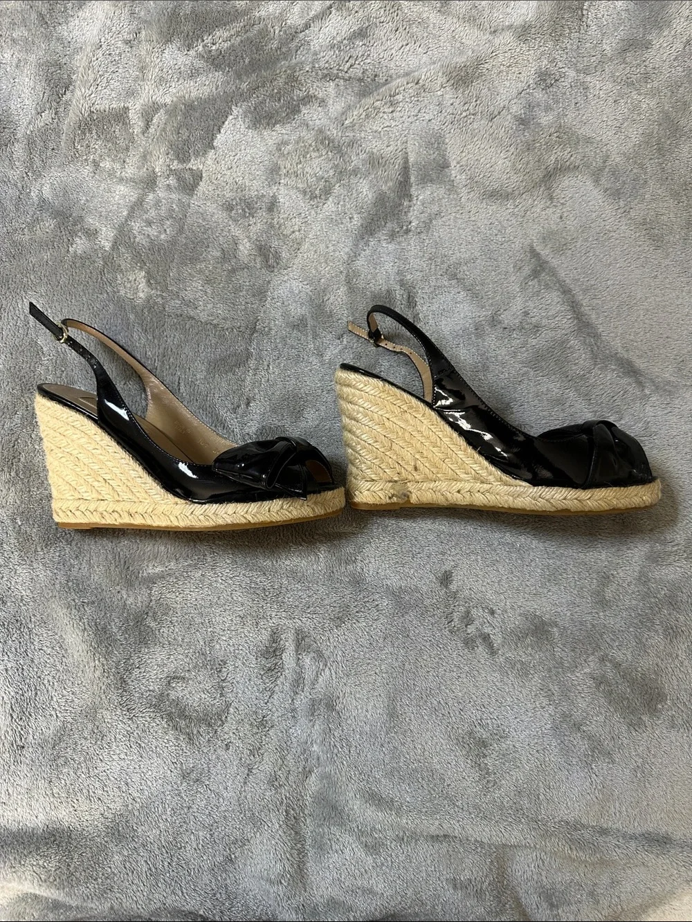 Valentino patent leather espadrilles